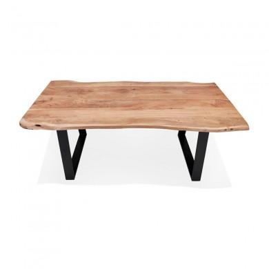 Table industrielle rectangulaire Mori Table Naturel Noir L160  DT02310NABL