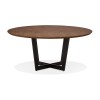 Table industrielle ronde Marisa Noyer Noir  DT02230WABL