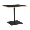 Table à manger carrée Baba Noir L80 Bois  DT01860BLBL