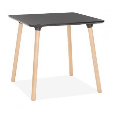 Table à manger carrée Shiko Noir  DT01840BL