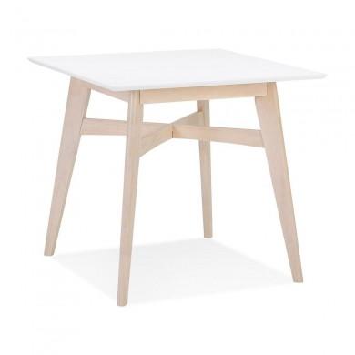 Table à manger carrée Steffie Blanc  DT01590WH