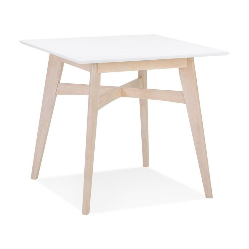 Table à manger carrée Steffie Blanc  DT01590WH