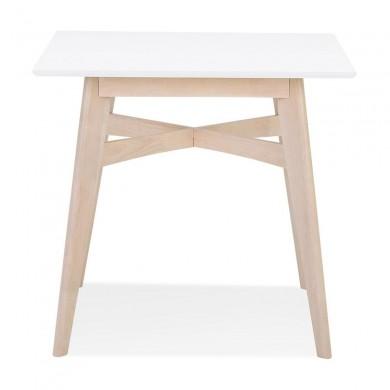 Table à manger carrée Steffie Blanc  DT01590WH