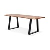 Table à manger rectangulaire Mori Table Naturel Noir L200  DT01410NABL