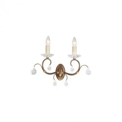 Applique Murale Lunetta 2x60W Bronze ELS_lun2bp lun2bp Applique Murale Lunetta 2x60W Bronze ELSTEAD LIGHTING lun2bp