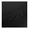 Table à manger rectangulaire Royalty Noir Blanc  DT01200BLWH