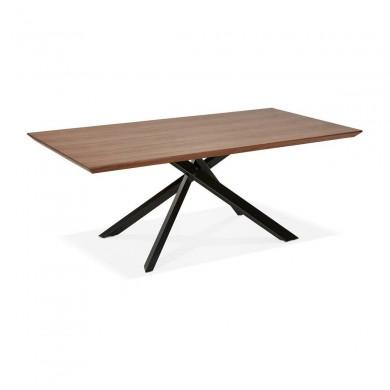 Table industrielle rectangulaire Royalty Noyer Noir  DT01120WABL