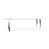 Table à manger extensible Diamanto Blanc Noir  DT01070WHBL