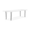 Table à manger extensible Diamanto Blanc Noir  DT01070WHBL