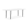 Table à manger extensible Diamanto Blanc Noir  DT01070WHBL