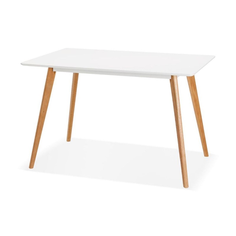 Table à manger rectangulaire Rita Blanc  DT01000WH