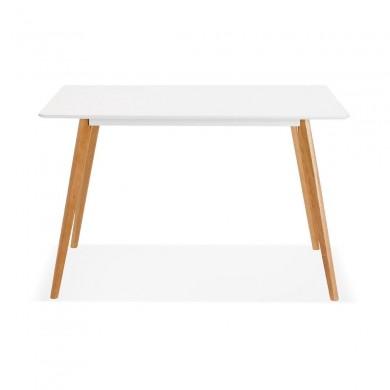 Table à manger rectangulaire Rita Blanc  DT01000WH