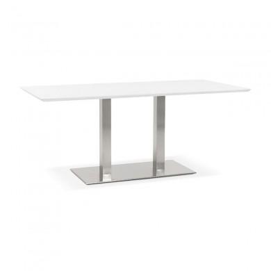 Table à manger rectangulaire Recta Blanc L180  DT00910WH