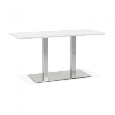 Table à manger rectangulaire Recta Blanc L150  DT00870WH