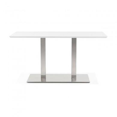 Table à manger rectangulaire Recta Blanc L150  DT00870WH