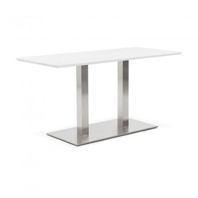 Table à manger rectangulaire Recta Blanc L150  DT00870WH