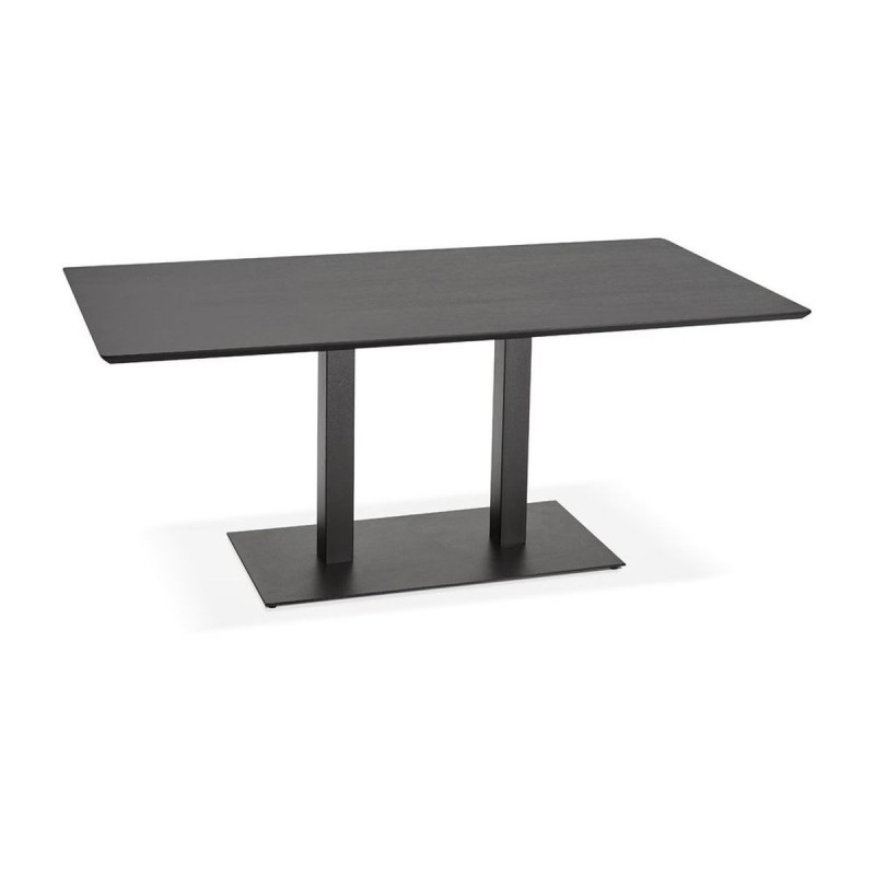 Table à manger rectangulaire Jakadi Noir L180  DT00830BL