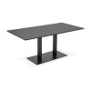 Table à manger rectangulaire Jakadi Noir L180  DT00830BL