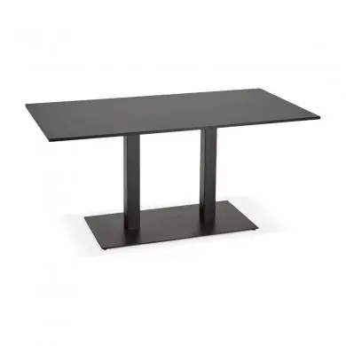 Table à manger rectangulaire Vaxa Noir  DT00780BL