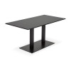 Table à manger rectangulaire Vaxa Noir  DT00780BL