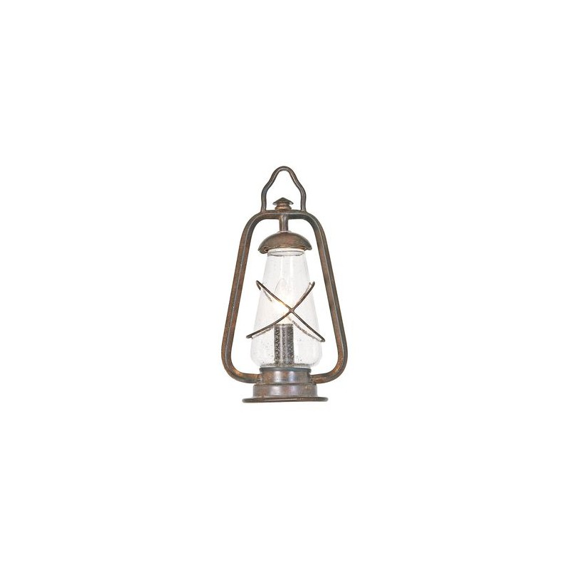 Borne Potelet Miners 1x60W Bronze foncé ELSTEAD LIGHTING minerspedestal