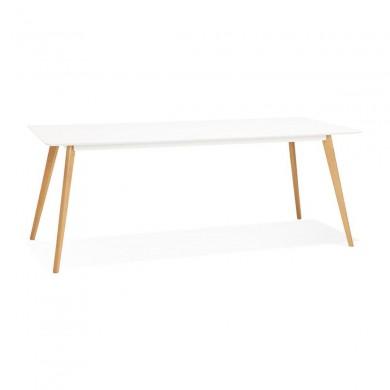 Table à manger rectangulaire Sally Blanc  DT00560WH