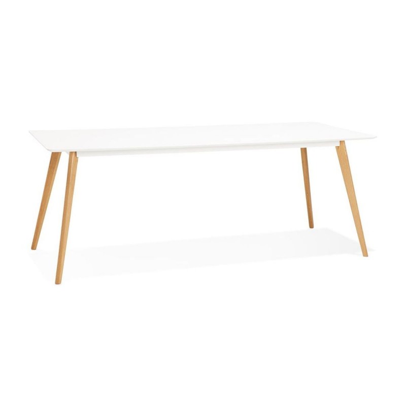 Table à manger rectangulaire Sally Blanc  DT00560WH