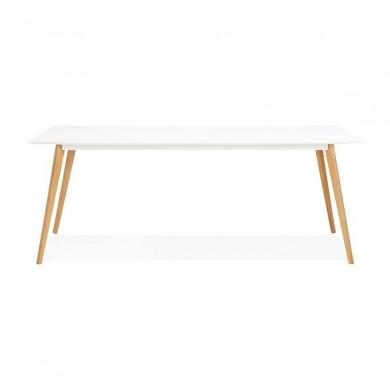 Table à manger rectangulaire Sally Blanc  DT00560WH