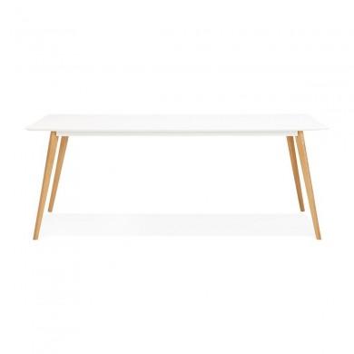 Table à manger rectangulaire Sally Blanc  DT00560WH