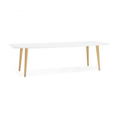 Table à manger extensible Etenda Blanc Naturel  DT00540WHNA