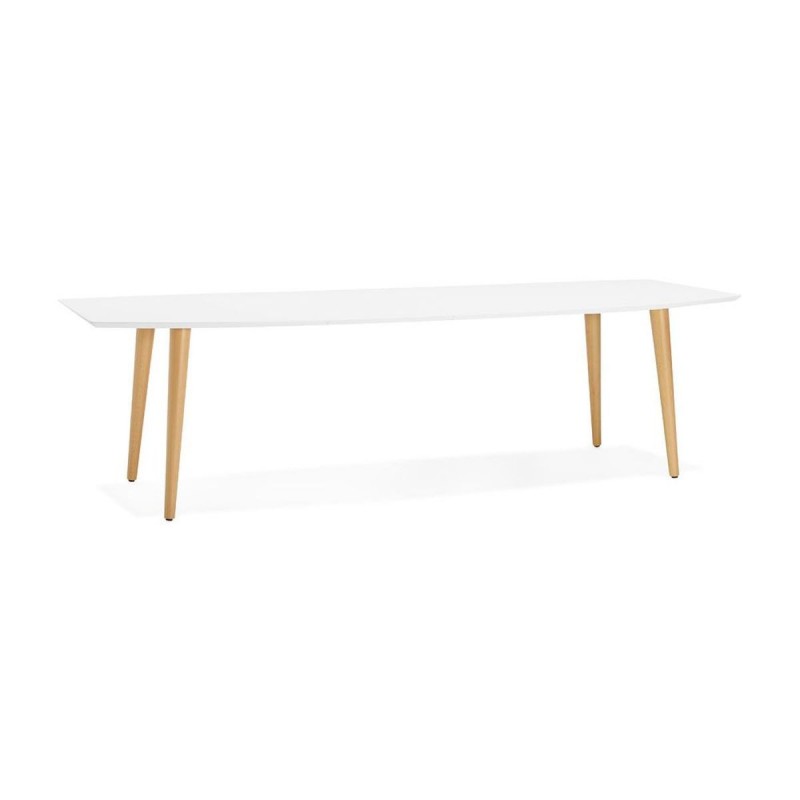 Table à manger extensible Etenda Blanc Naturel  DT00540WHNA