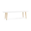 Table à manger extensible Etenda Blanc Naturel  DT00540WHNA