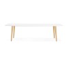 Table à manger extensible Etenda Blanc Naturel  DT00540WHNA