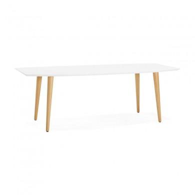 Table à manger extensible Etenda Blanc Naturel  DT00540WHNA