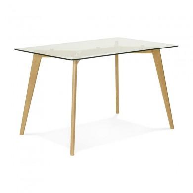 Table à manger rectangulaire Tony Transparent  DT00430CL