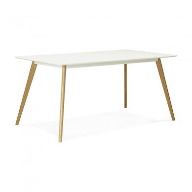 Table à manger rectangulaire Crush Blanc  DT00410WH