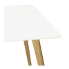 Table à manger rectangulaire Crush Blanc  DT00410WH