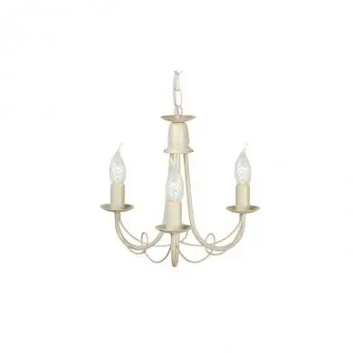 Lustre Minster 3x60W Blanc doré ELSTEAD LIGHTING mn3ivgld