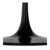 Table basse industrielle Ronde Spel Mini Noyer Noir  CT01200WABL