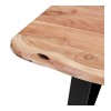 Table basse industrielle Rectangulaire Mori Coffee Table Naturel Noir  CT01090NABL