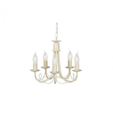 Lustre Blanc doré Minster 5x60W ELSTEAD LIGHTING mn5ivgld