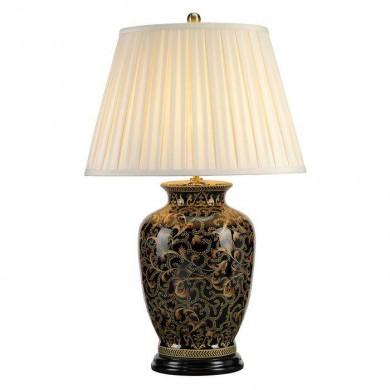 Lampe à poser Ceramique Interieur Morris Or Noir 1x60W E27 Large ELSTEAD LIGHTING MORRIS-TL LARGE