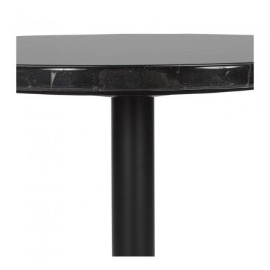 Table Basse Ronde Mineral Noir  CT00820BLBL