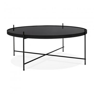 Table Basse Ronde Espejo Big Noir  CT00720BL