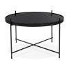 Table Basse Ronde Espejo Medium Noir  CT00690BL