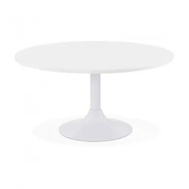 Table Basse Ronde Yuzu Blanc  CT00610WH