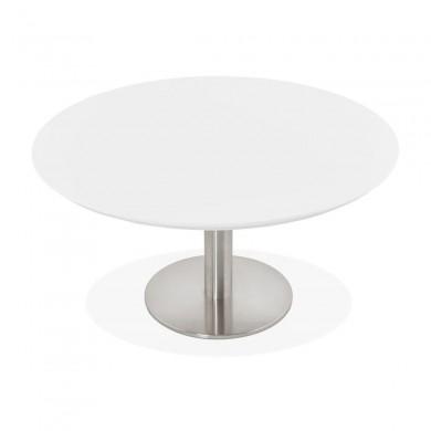 Table Basse Ronde Stud Blanc  CT00570WH