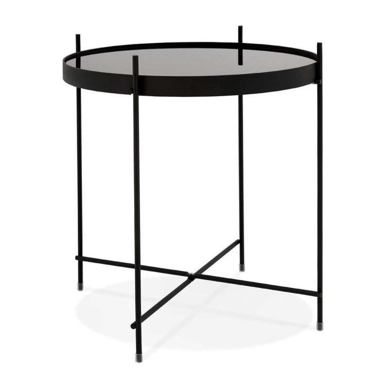 Table Basse Ronde Espejo Mini Noir  CT00500BL