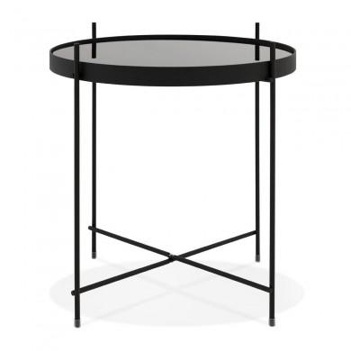 Table Basse Ronde Espejo Mini Noir  CT00500BL