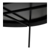 Table Basse Ronde Espejo Mini Noir  CT00500BL